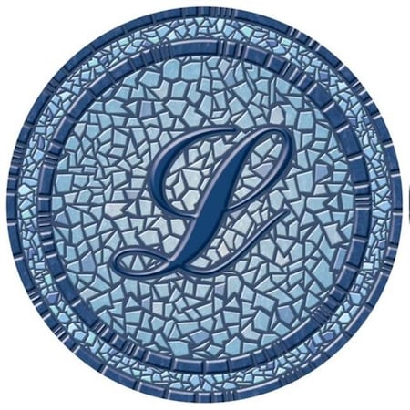 Lamatek Lamatek 67B00-0044L 29 in. dia. Monogram Mosaic Poolsaic Mat- L 67B00-0044L